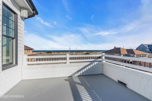 view of patio / terrace with a balcony