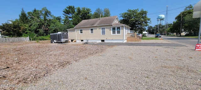 view of back of property