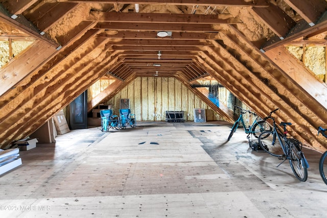 view of attic