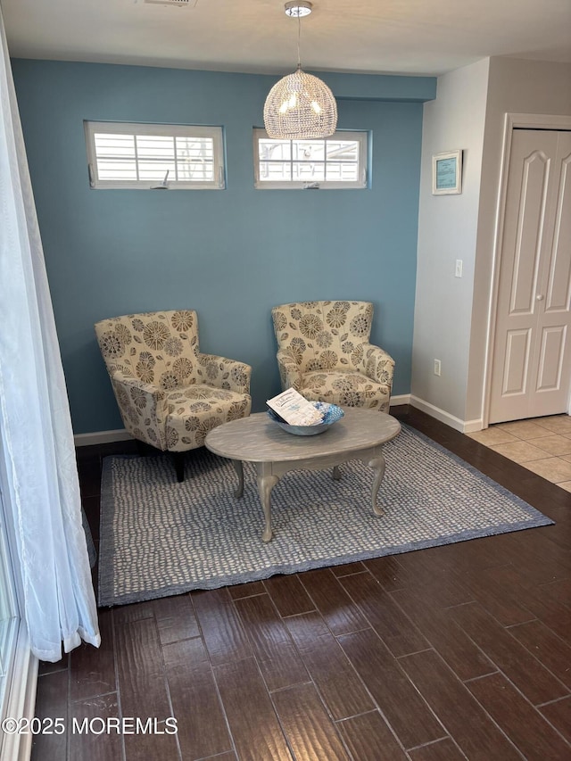 1301 Boulevard Blvd Unit 4, Seaside Heights, NJ 08751 - living area with wood finished floors and baseboards