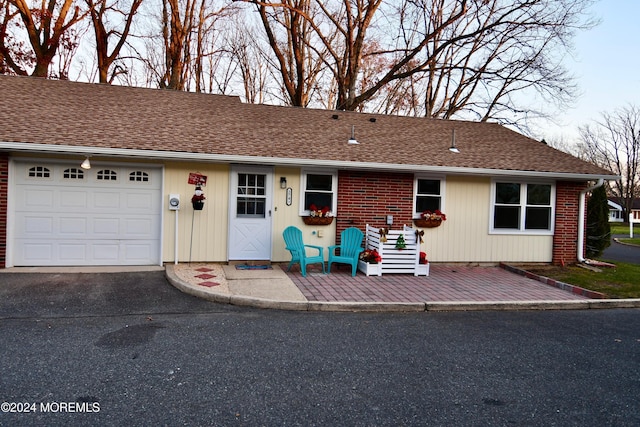 ranch-style house with a garage