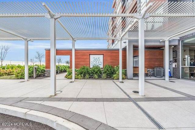 view of patio / terrace with a pergola