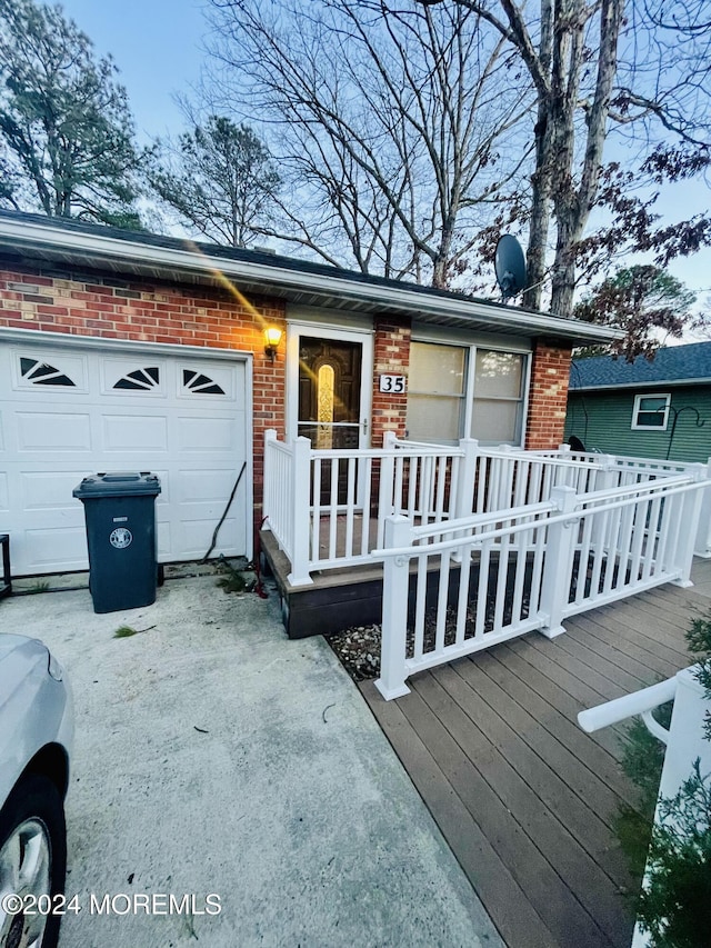 ranch-style house with a garage