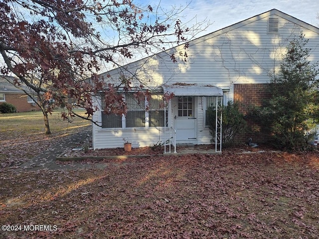 view of rear view of house