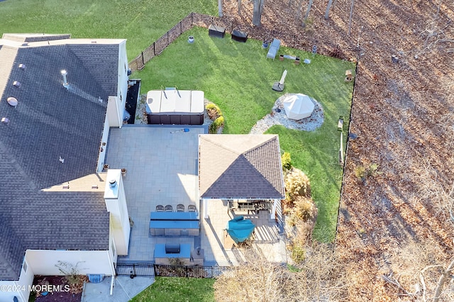 birds eye view of property