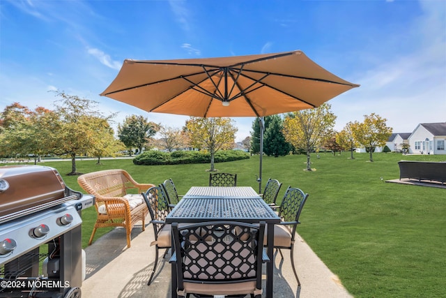 view of patio / terrace with grilling area