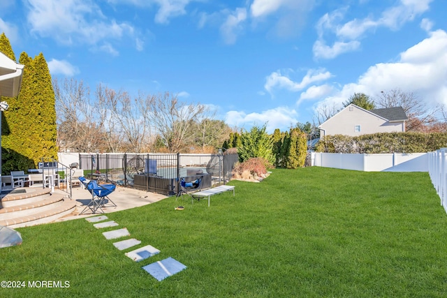 view of yard with a patio