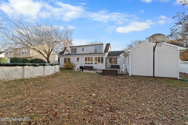 view of back of property