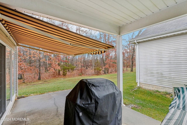 view of patio / terrace featuring area for grilling