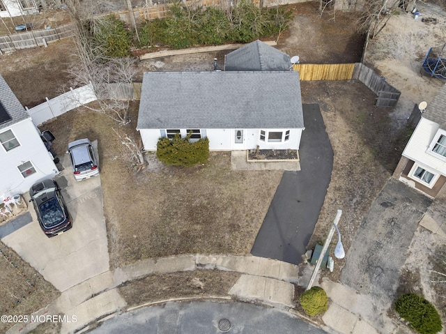 birds eye view of property