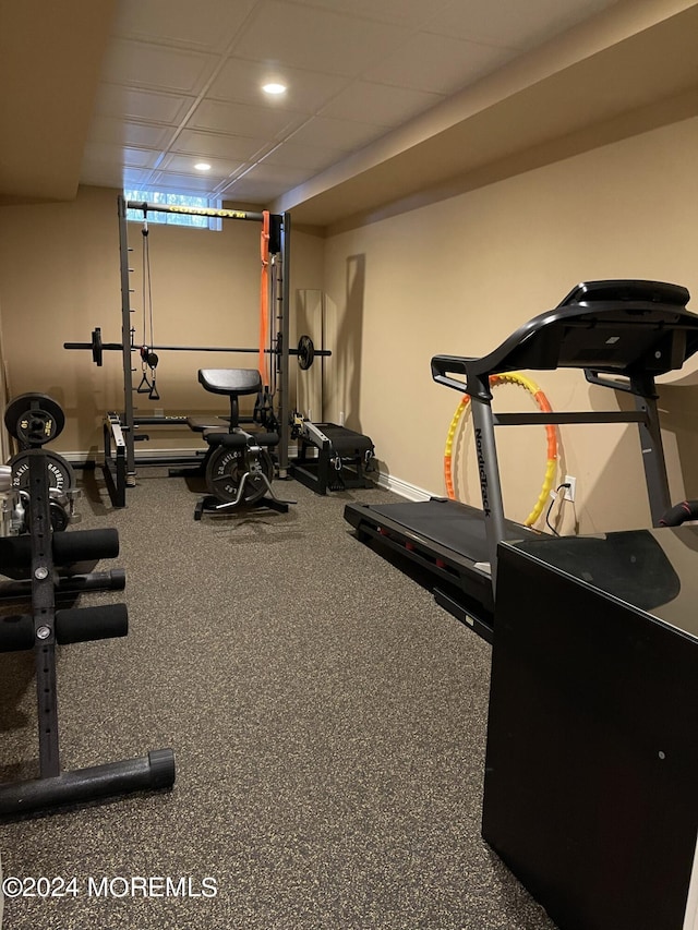 view of workout room