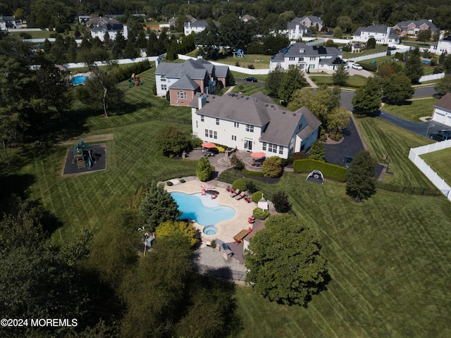 birds eye view of property