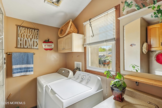 2213 2nd Ave, Toms River, NJ 08753 - laundry room featuring washer and dryer and cabinet space