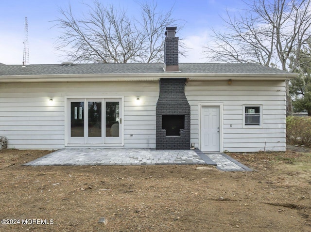 back of property featuring a patio area