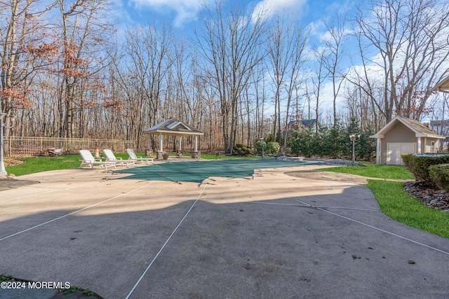 view of pool with a patio area