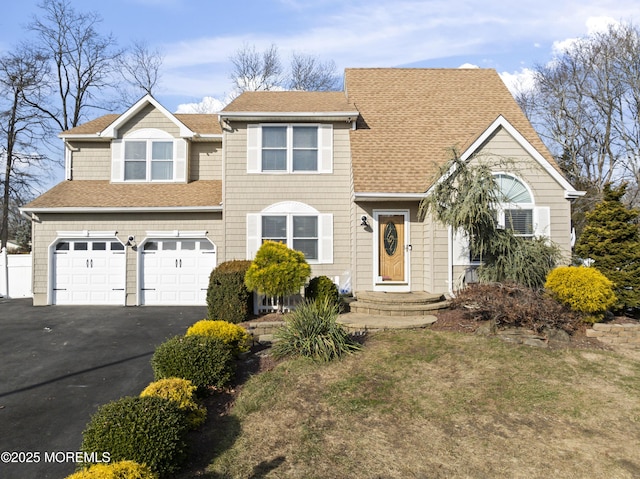 view of front of house featuring a garage