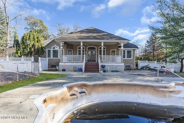 bungalow-style home with a porch