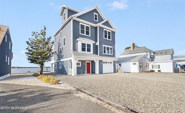 front facade featuring a garage