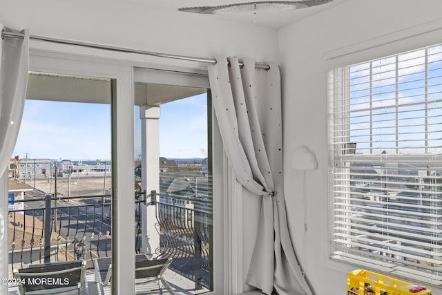 doorway featuring plenty of natural light