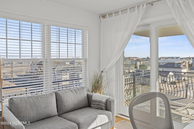 view of sunroom / solarium