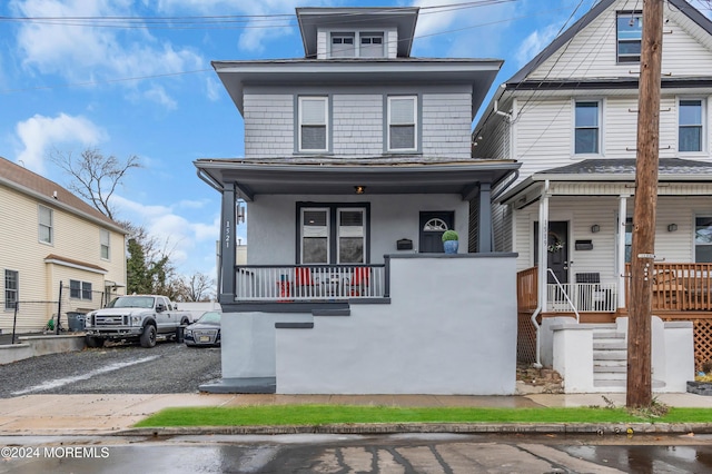 view of front of house with a porch