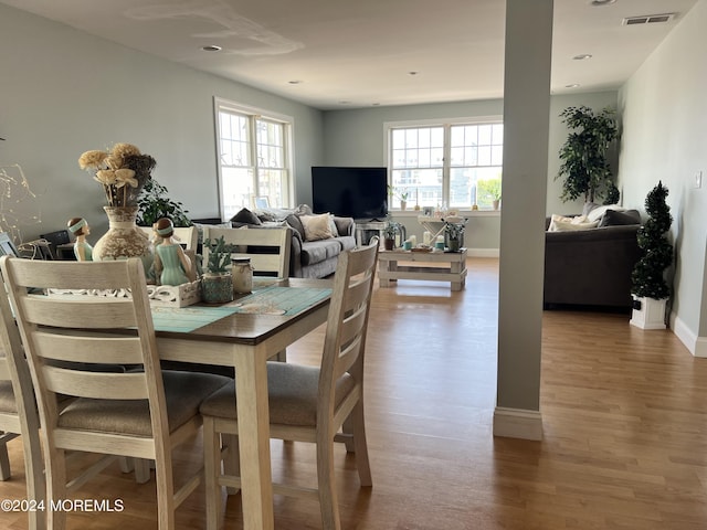 dining room featuring hardwood / wood-style flooring