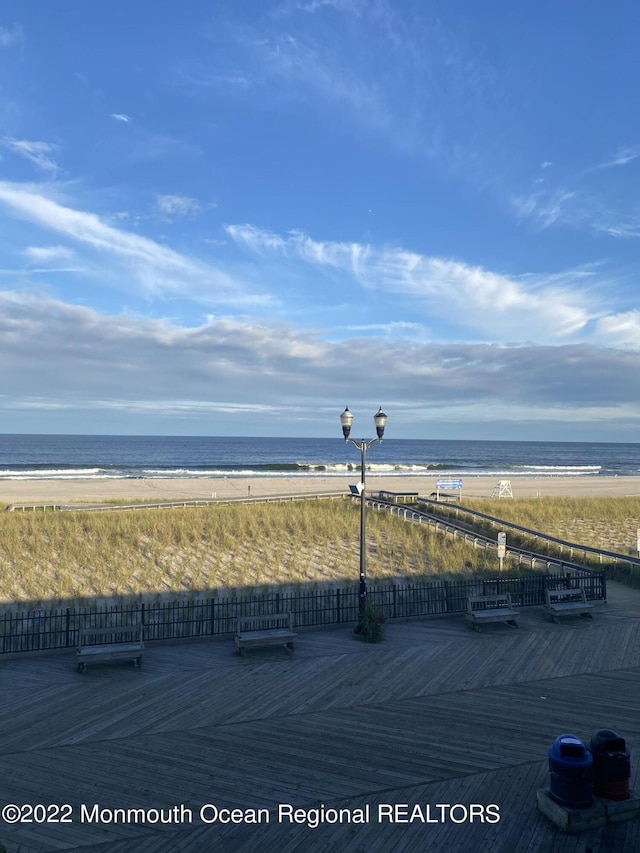 water view featuring a view of the beach