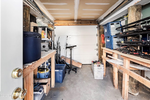 storage area with a garage