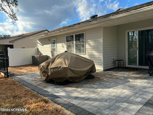 view of patio featuring area for grilling