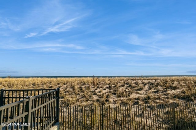 view of water feature with a rural view