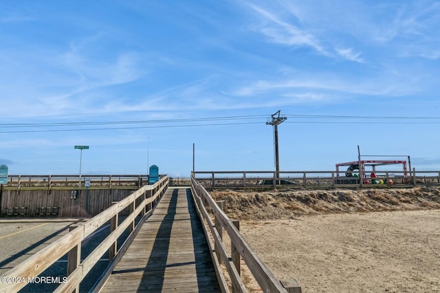 view of dock