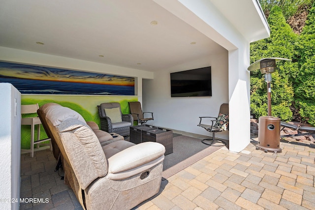 view of patio featuring outdoor lounge area