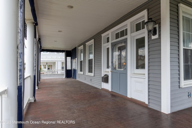 view of patio with covered porch