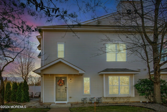 view of front of home