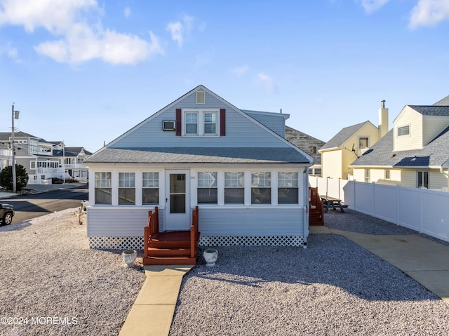 view of front of home