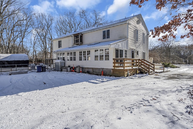 790 Farmingdale Rd, Jackson, NJ 08527 - view of snow covered back of property