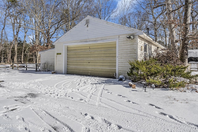 790 Farmingdale Rd, Jackson, NJ 08527 - view of snow covered garage
