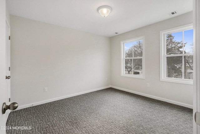 view of carpeted empty room