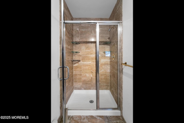 bathroom with walk in shower