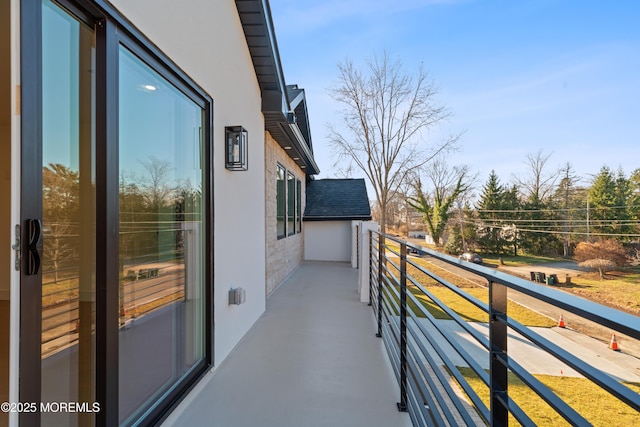 view of balcony