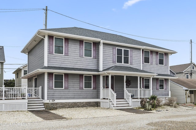 view of front of home featuring a porch