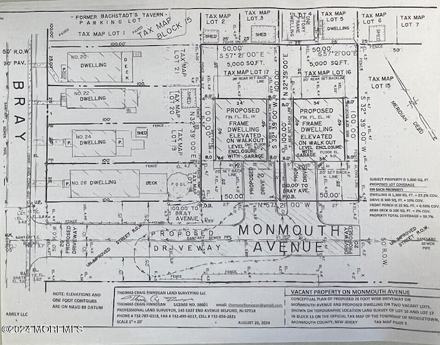 91 Monmouth Ave, North Middletown NJ, 07748 land for sale