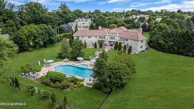 birds eye view of property