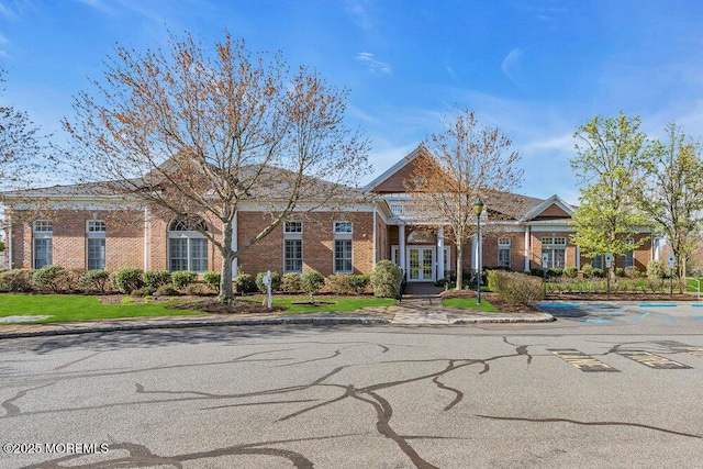 view of front of property with french doors