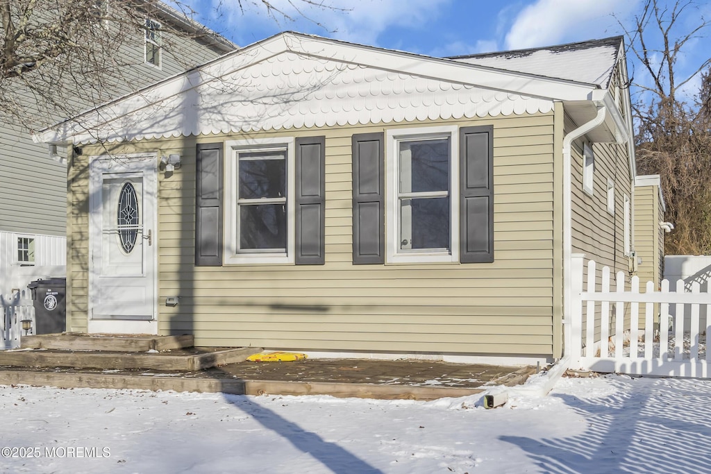 view of front of home