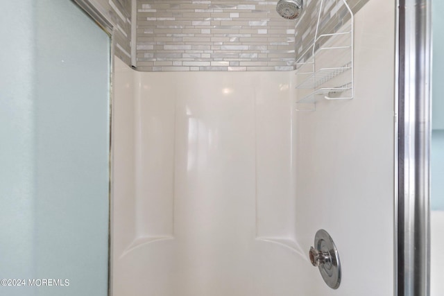 interior details with walk in shower