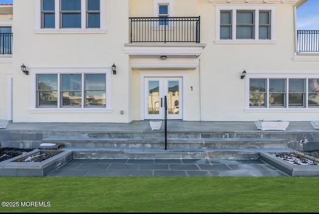 entrance to property with french doors