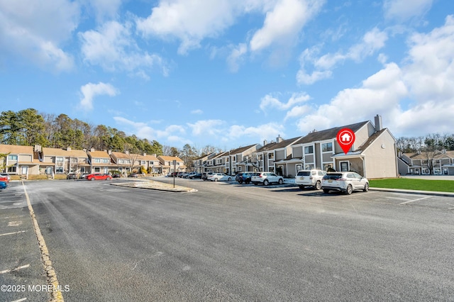 view of parking / parking lot