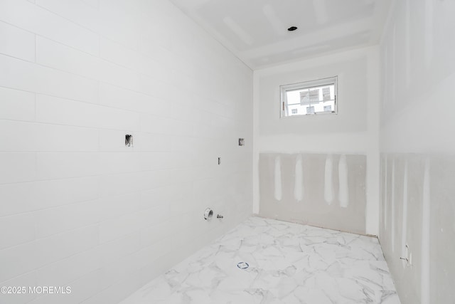 302 4th Ave, Belmar, NJ 07719 - laundry area with light marble finish flooring