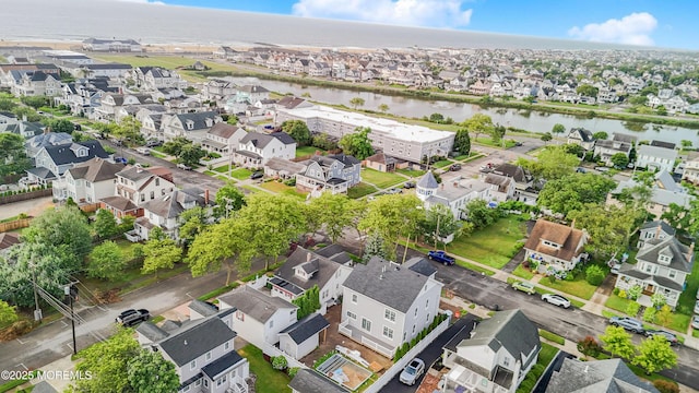 302 4th Ave, Belmar, NJ 07719 - aerial view of residential area with a nearby body of water